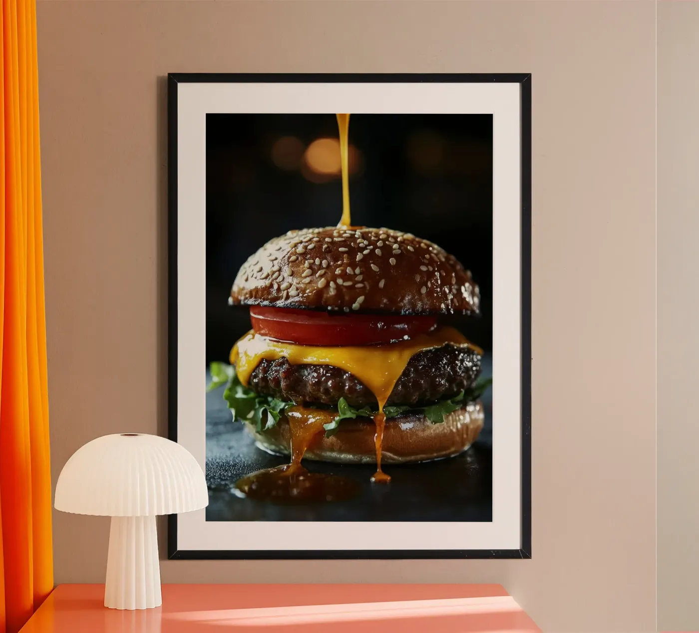 burger Poster von Luke Yaeger