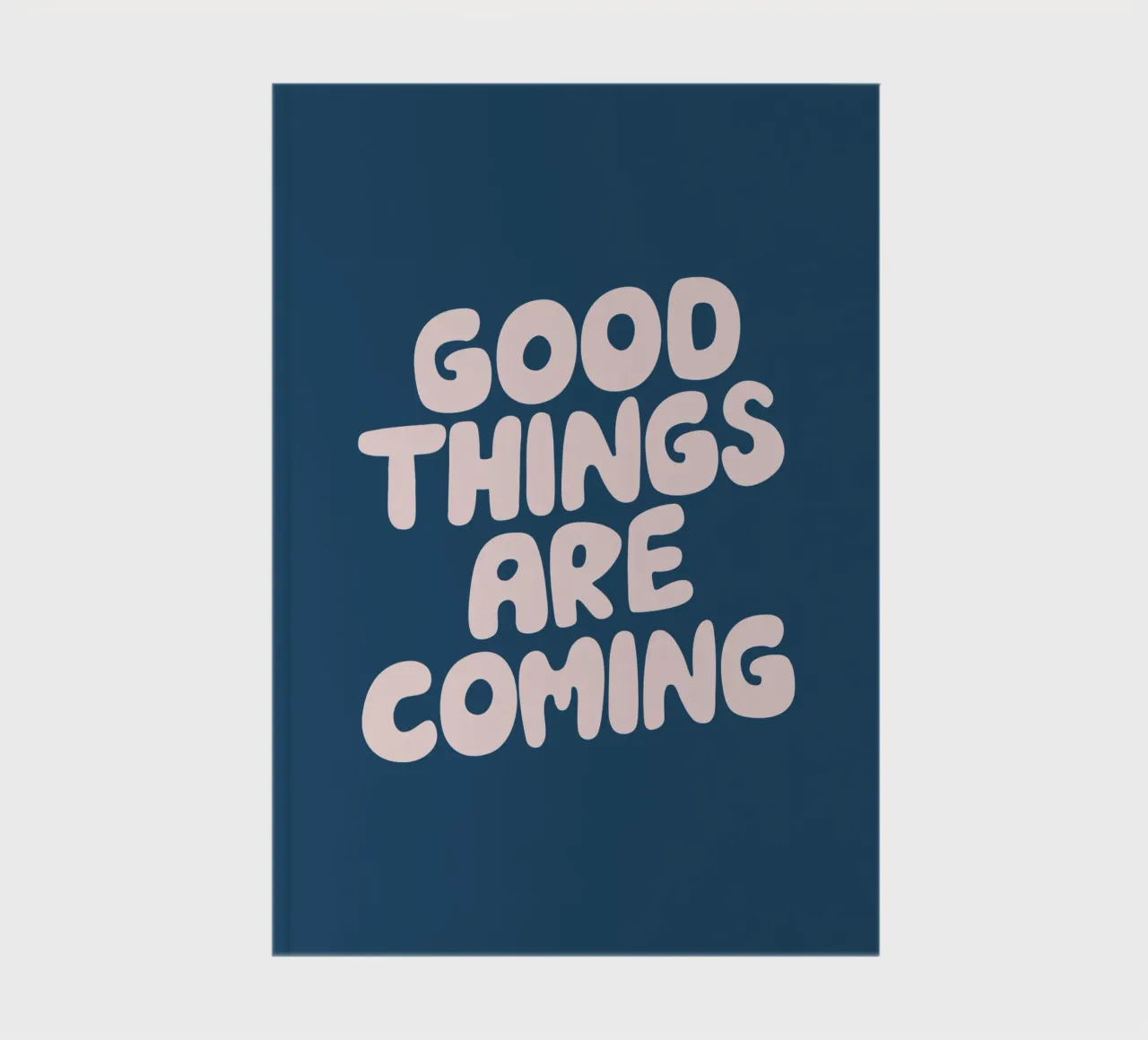 Design tipografico in rosa e blu: le cose belle stanno arrivando diario da THE MOTIVATED TYPE