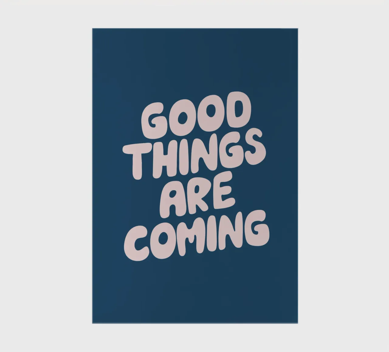Design tipografico in rosa e blu: le cose belle stanno arrivando diario da THE MOTIVATED TYPE