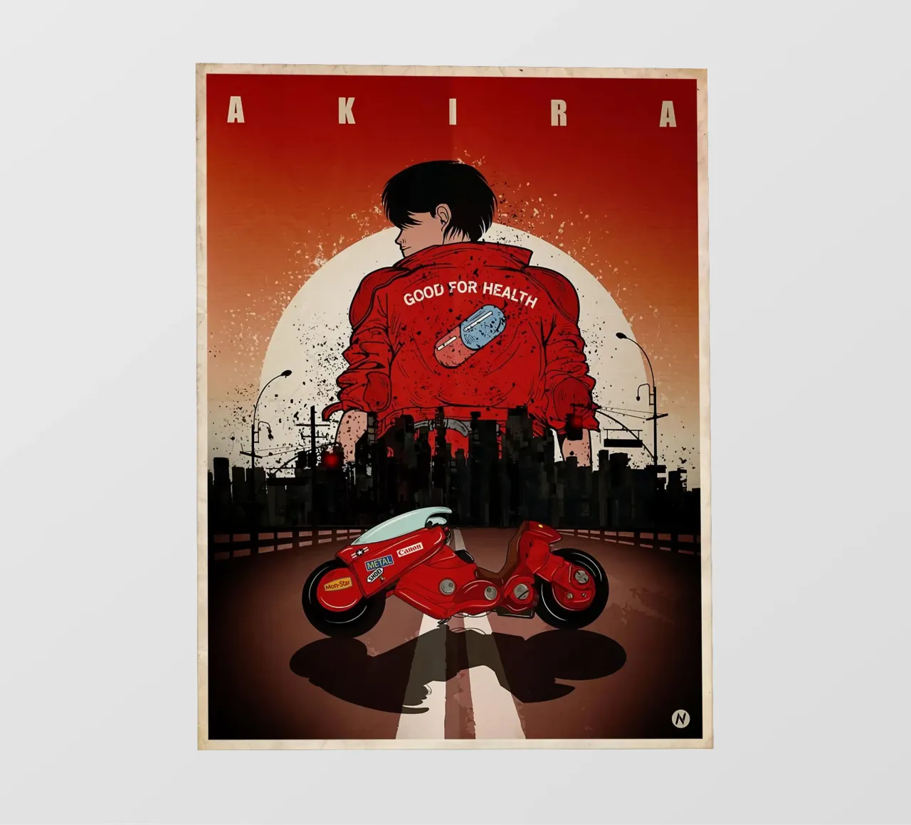 Akira Bueno Para La Salud 1988 lámina retroiluminada de Danielshop