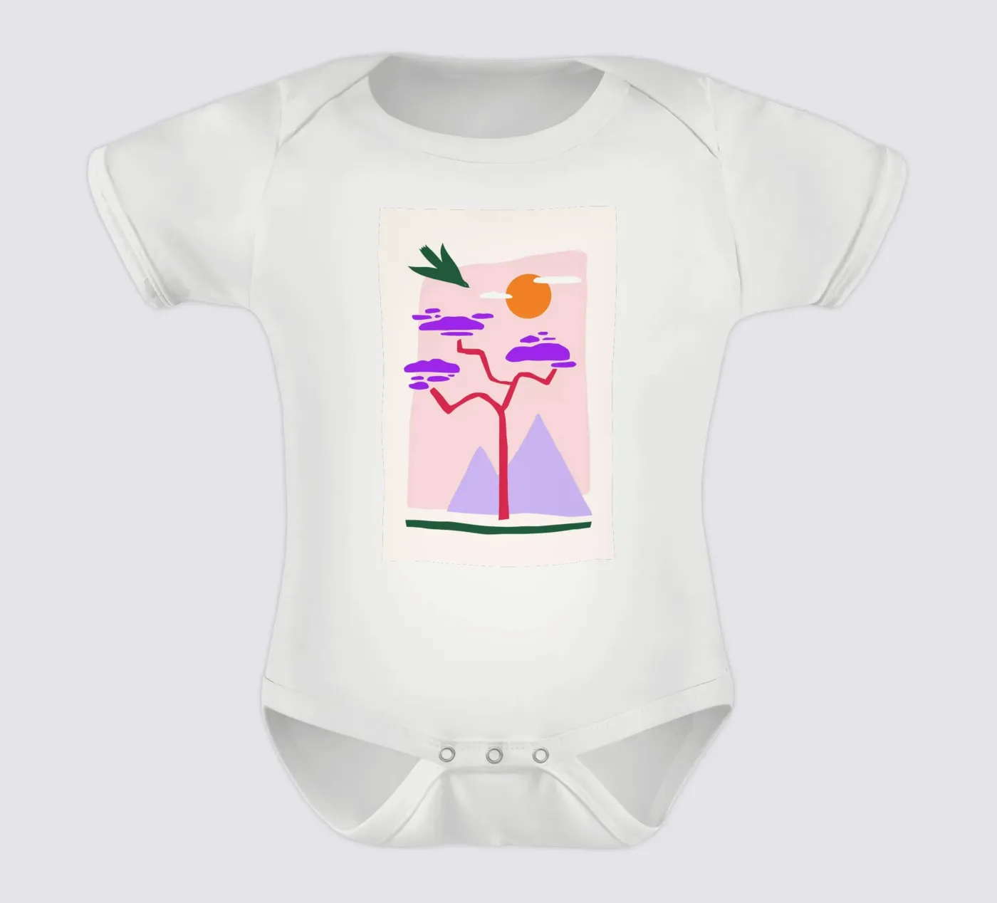 Nesting babyrompertje korte mouwen van Pure