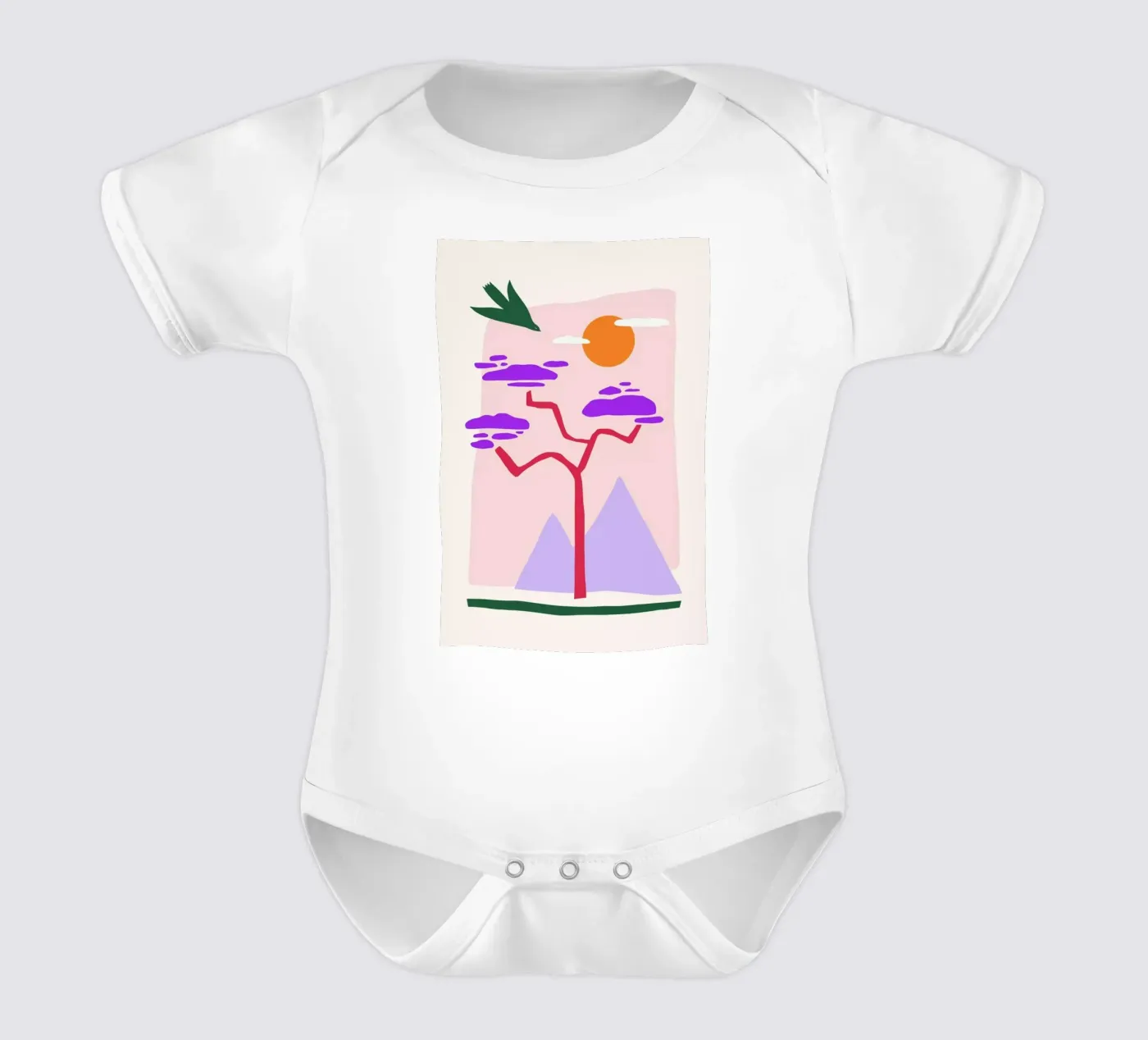 Nesting babyrompertje korte mouwen van Pure