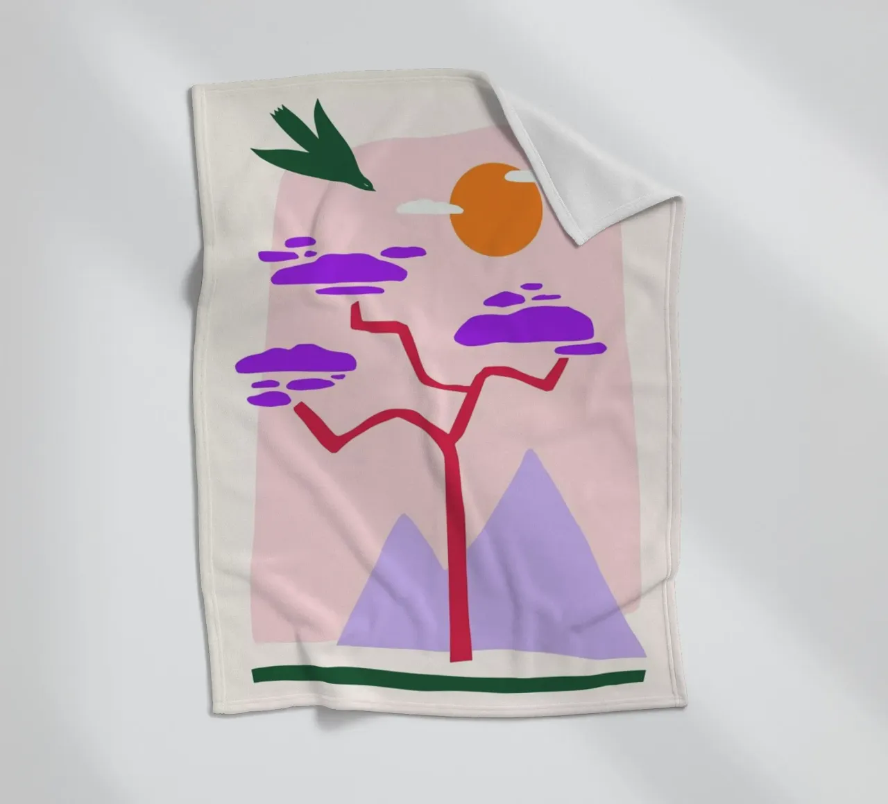 Nesting plaid polaire de Pure