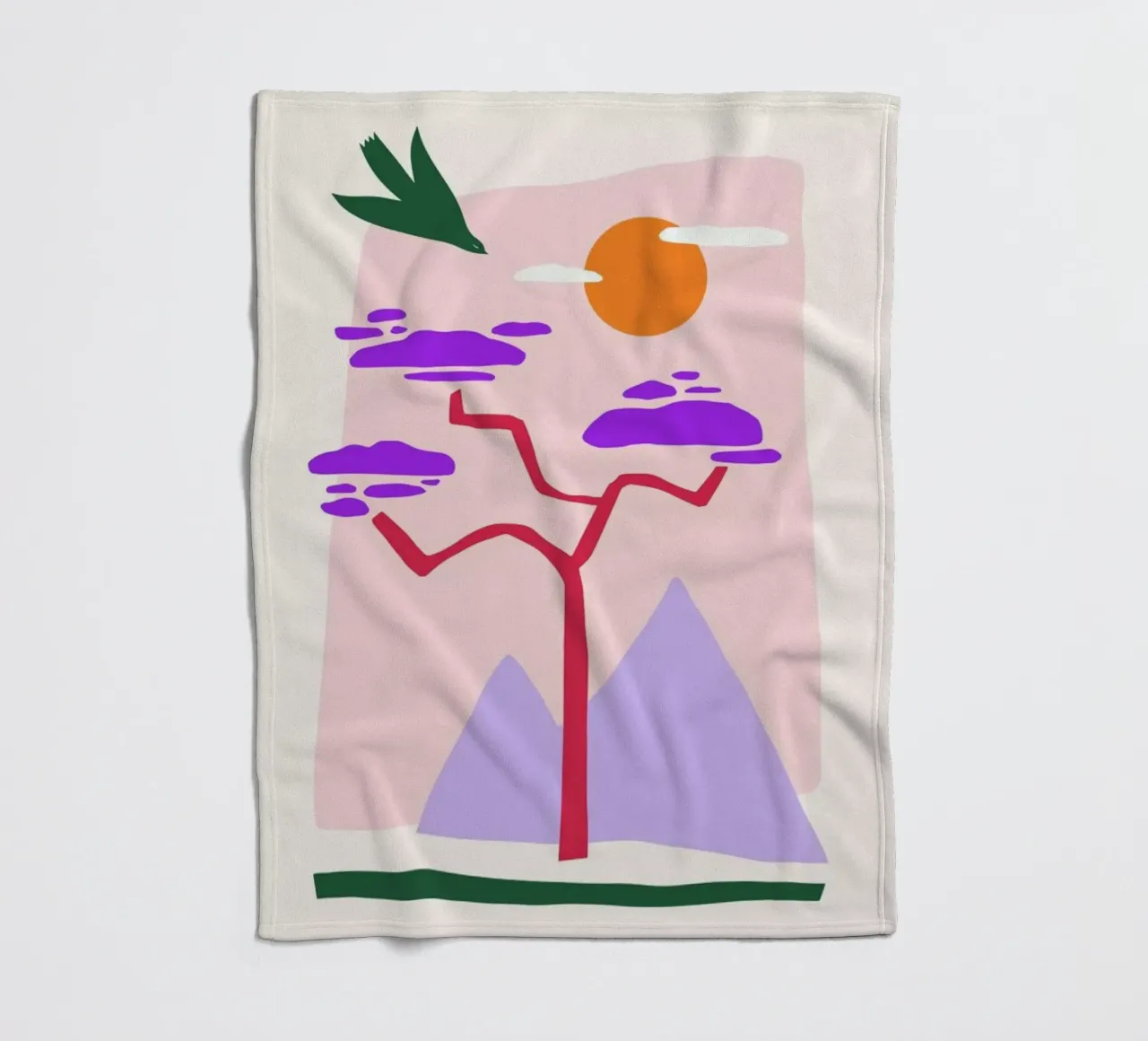 Nesting plaid polaire de Pure