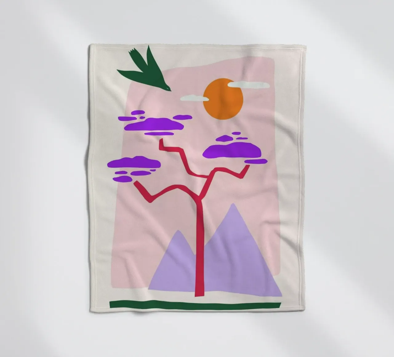 Nesting plaid polaire de Pure