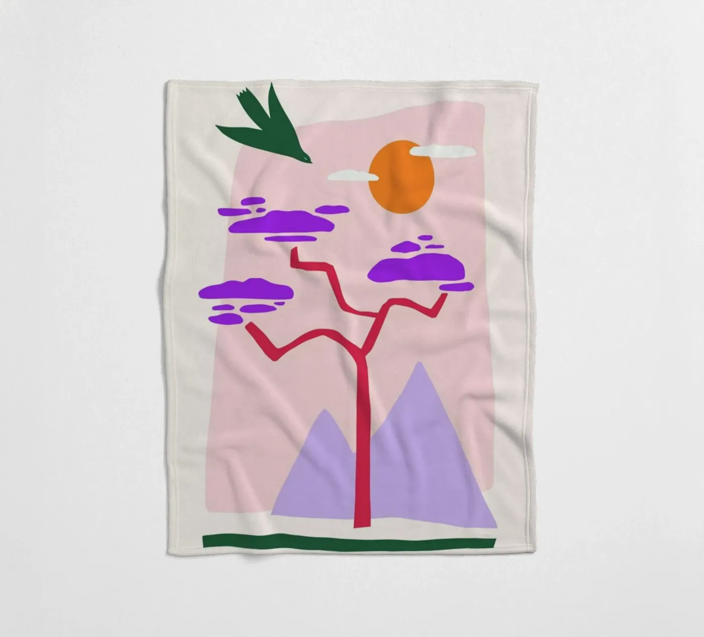Nesting plaid polaire de Pure