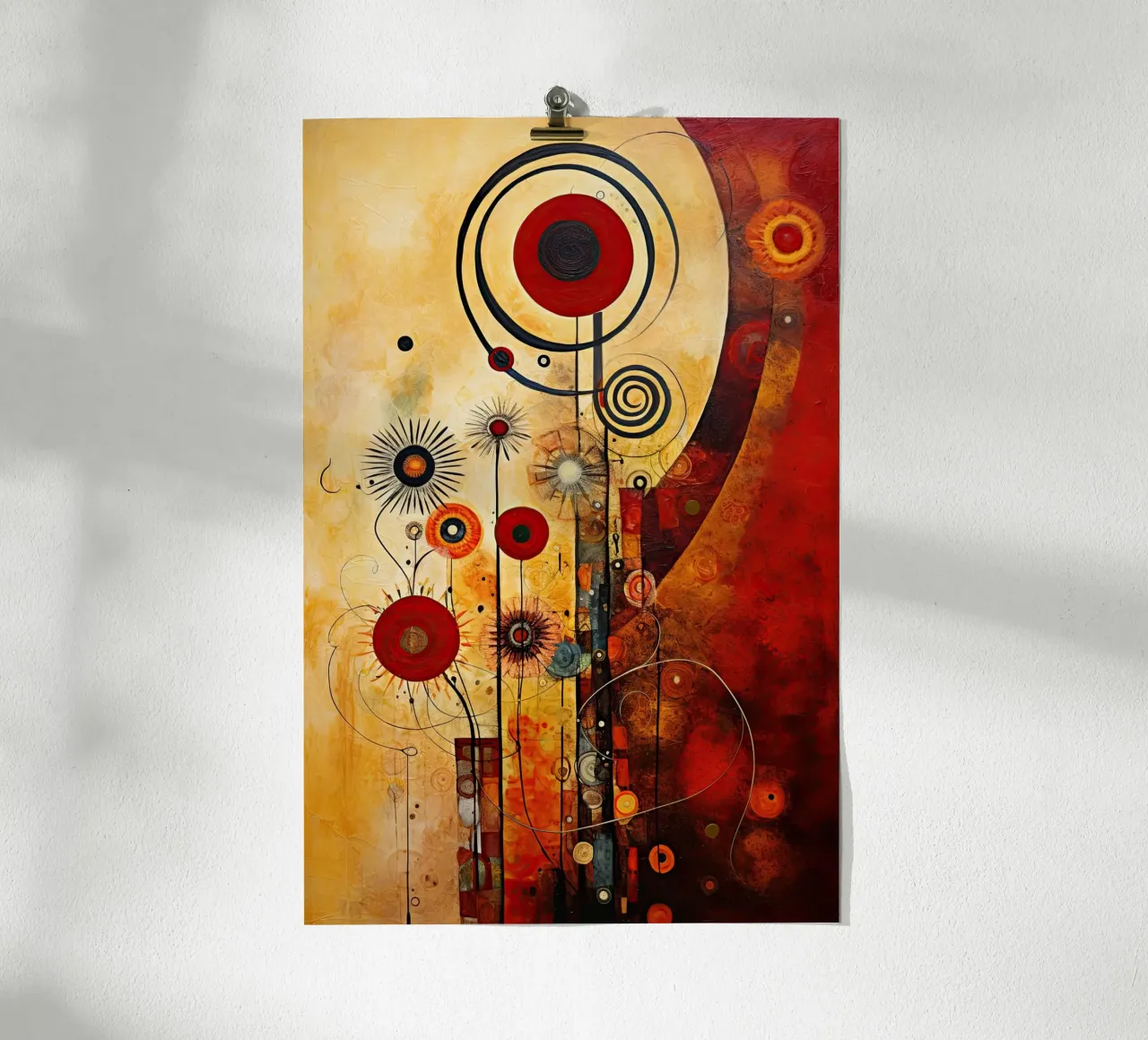 Fiori astratti poster da Imagine