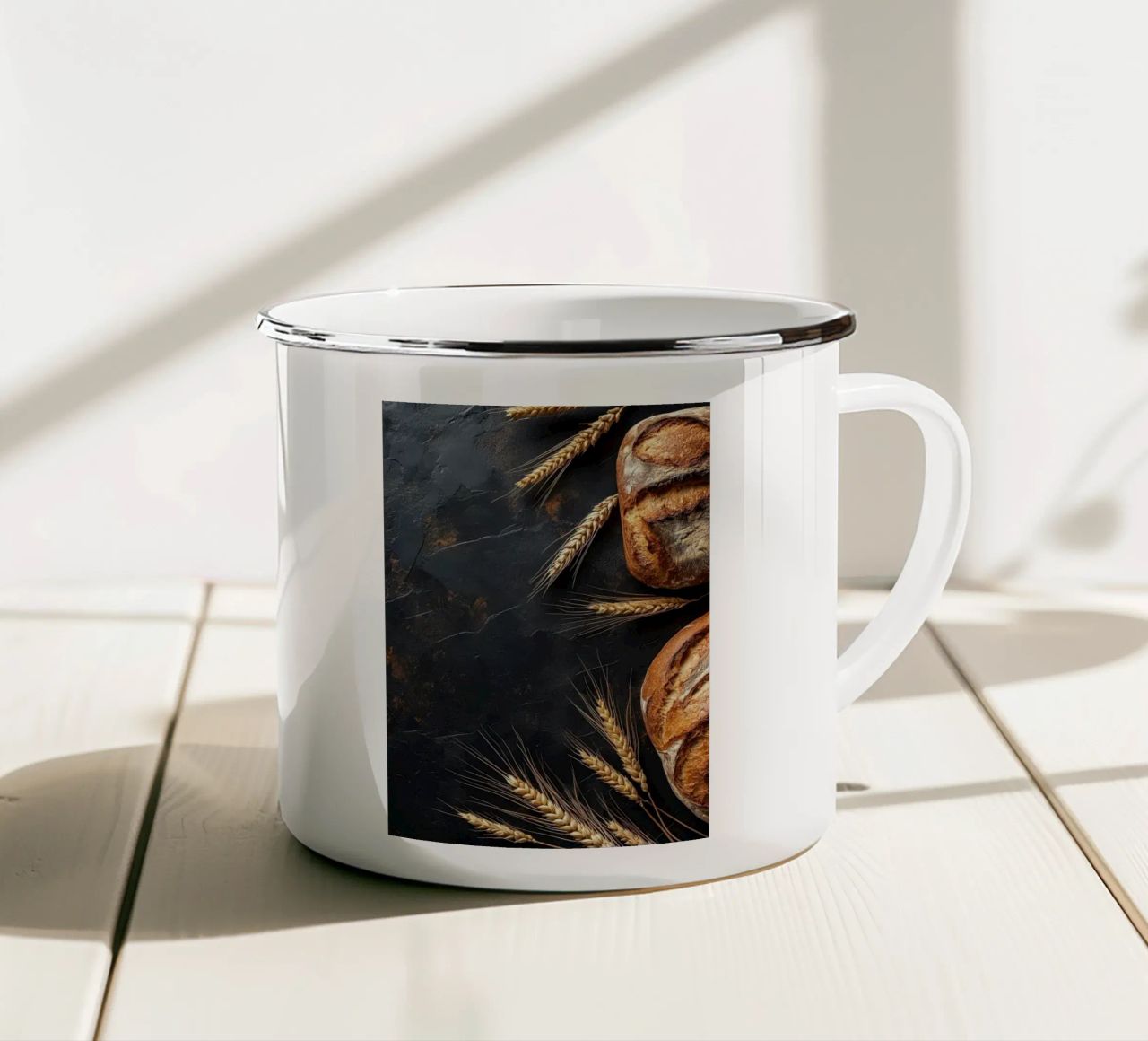 pane tazza in smalto da Luke Yaeger