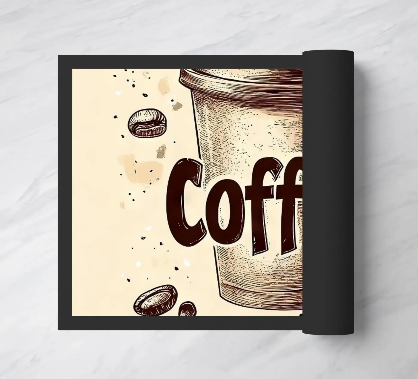 coffee cup Fußmatte von Luke Yaeger