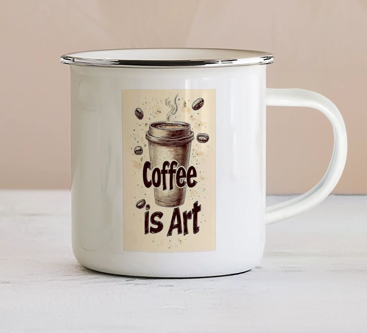 tazza da caffè tazza in smalto da Luke Yaeger