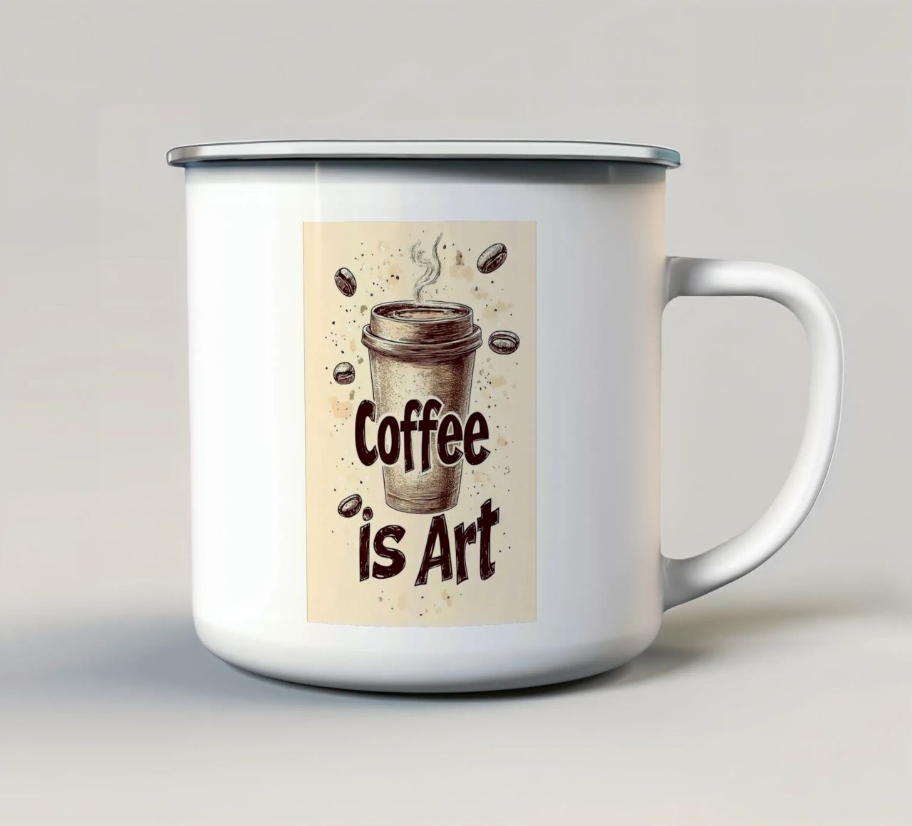 tazza da caffè tazza in smalto da Luke Yaeger