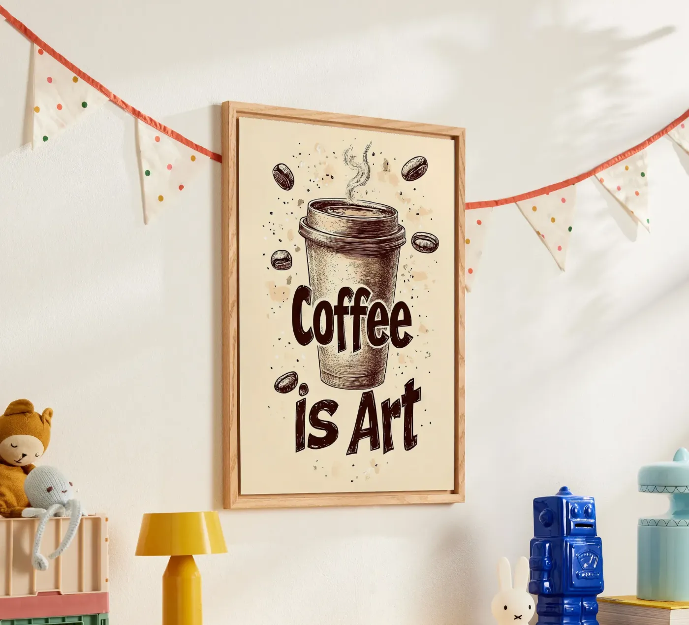 koffiekopje acryl van Luke Yaeger