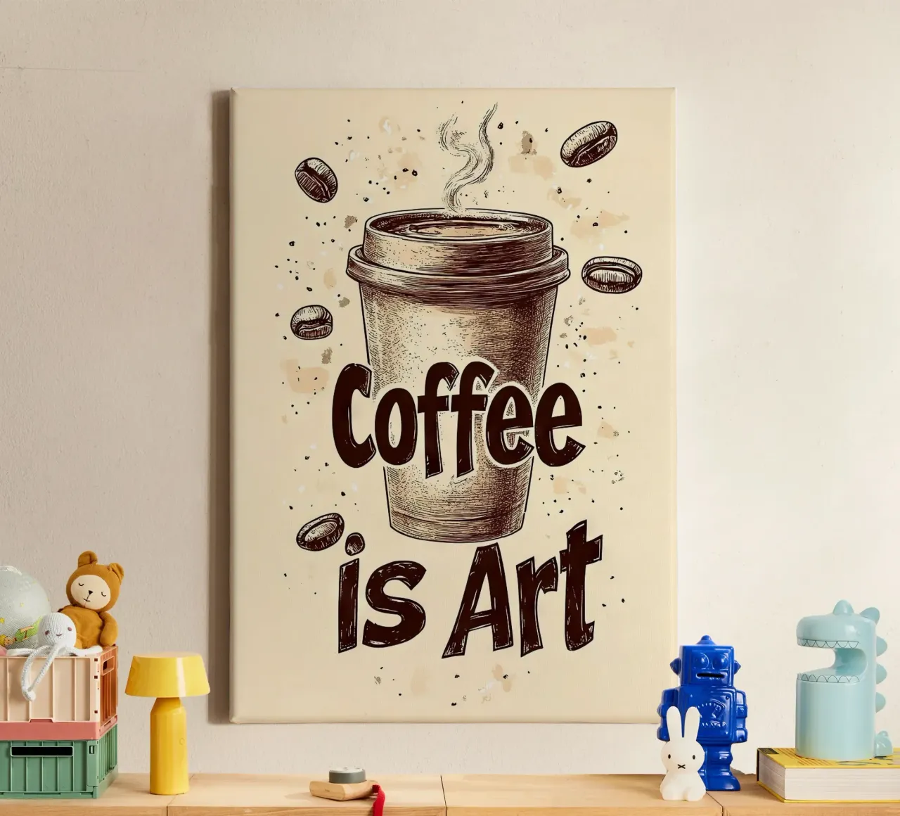 tazza da caffè tela con Cornice a cassetta da Luke Yaeger