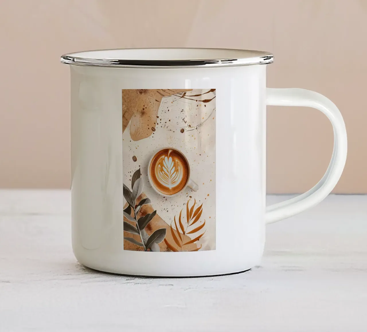 tazza da caffè tazza in smalto da Luke Yaeger