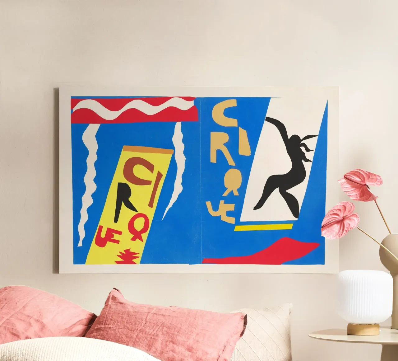 The Circus (Jazz) (1947) by Henri Matisse canvas with Floater frame by Venus Art