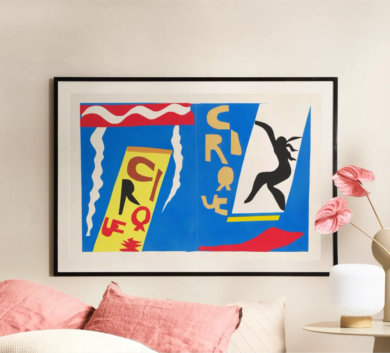 Il circo (Jazz) (1947) di Henri Matisse poster con telaio in plastica da Venus Art