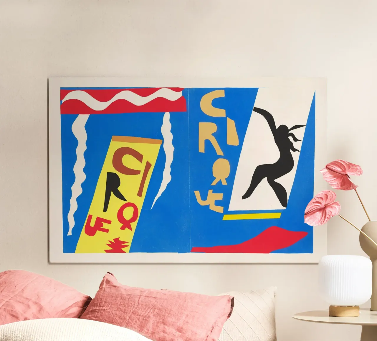 Il circo (Jazz) (1947) di Henri Matisse poster con telaio in plastica da Venus Art