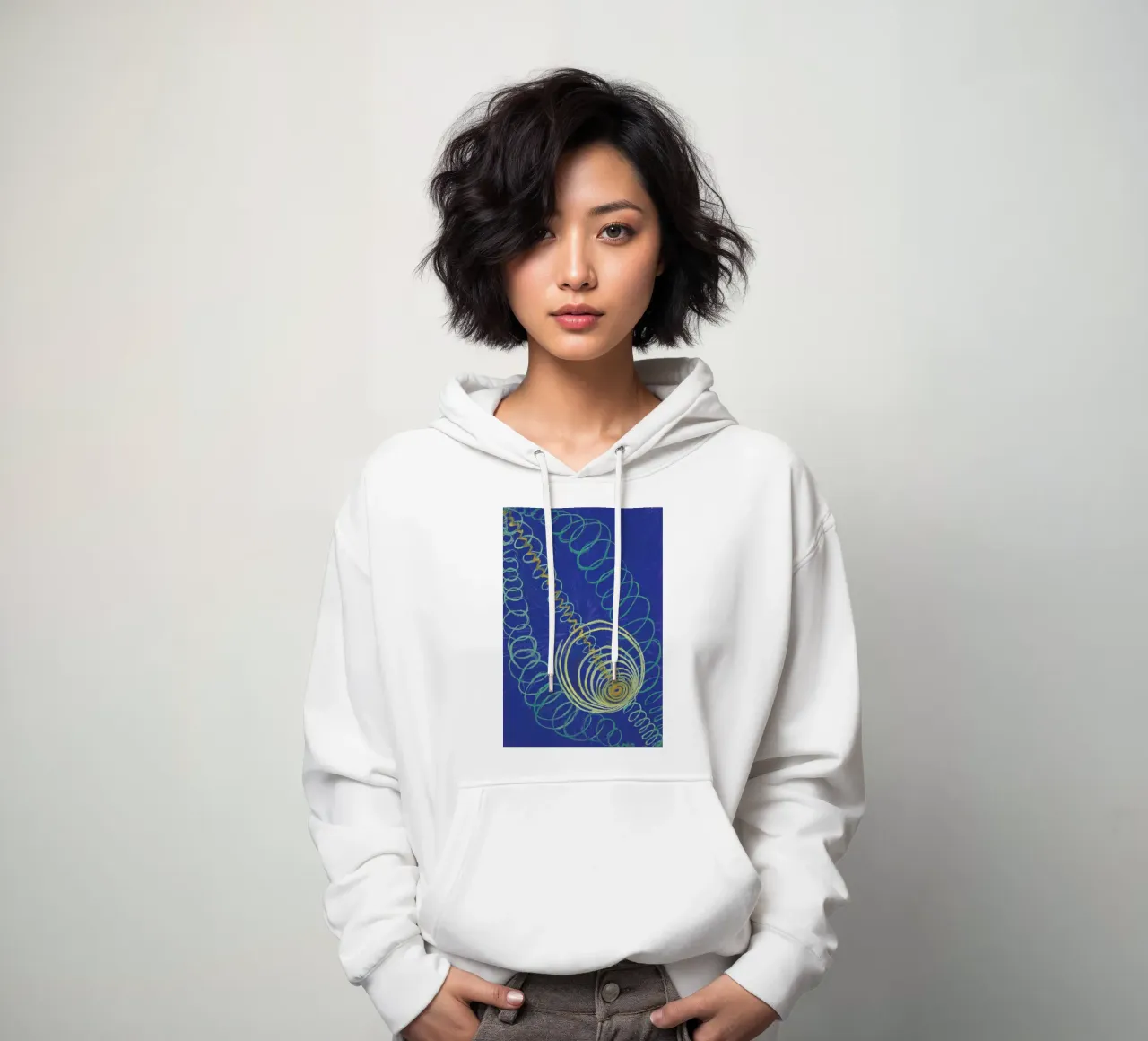 Hilma af Klint - Primordial Chaos, No. 16 III felpa con cappuccio da Vintage by JUNIQE