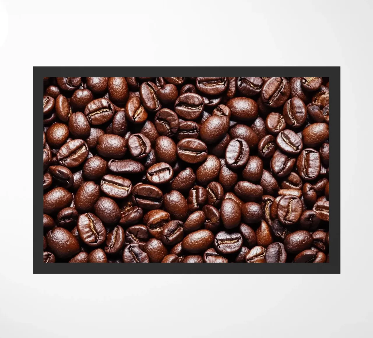 coffee beans doormat by Luke Yaeger