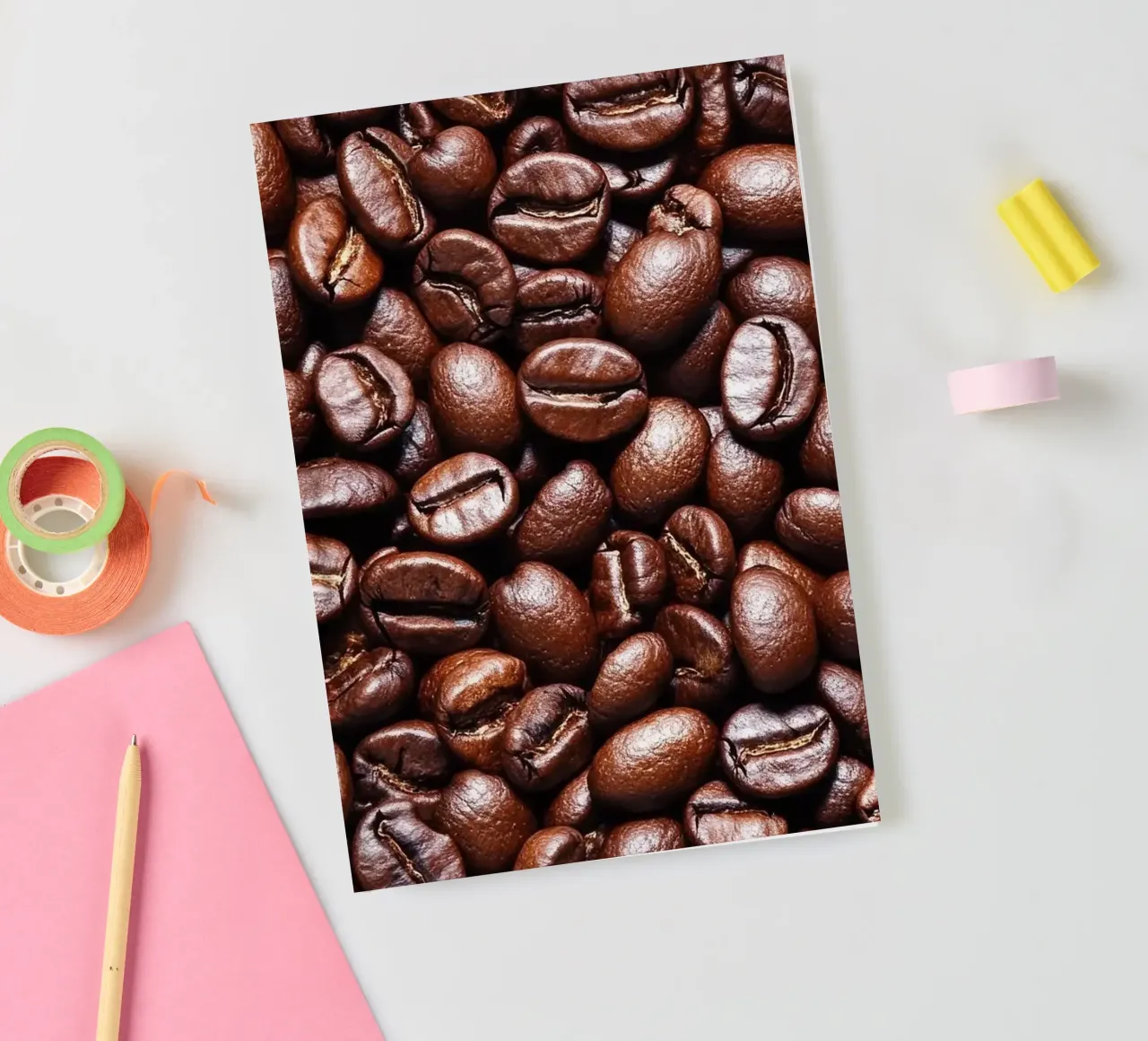 coffee beans notebook by Luke Yaeger