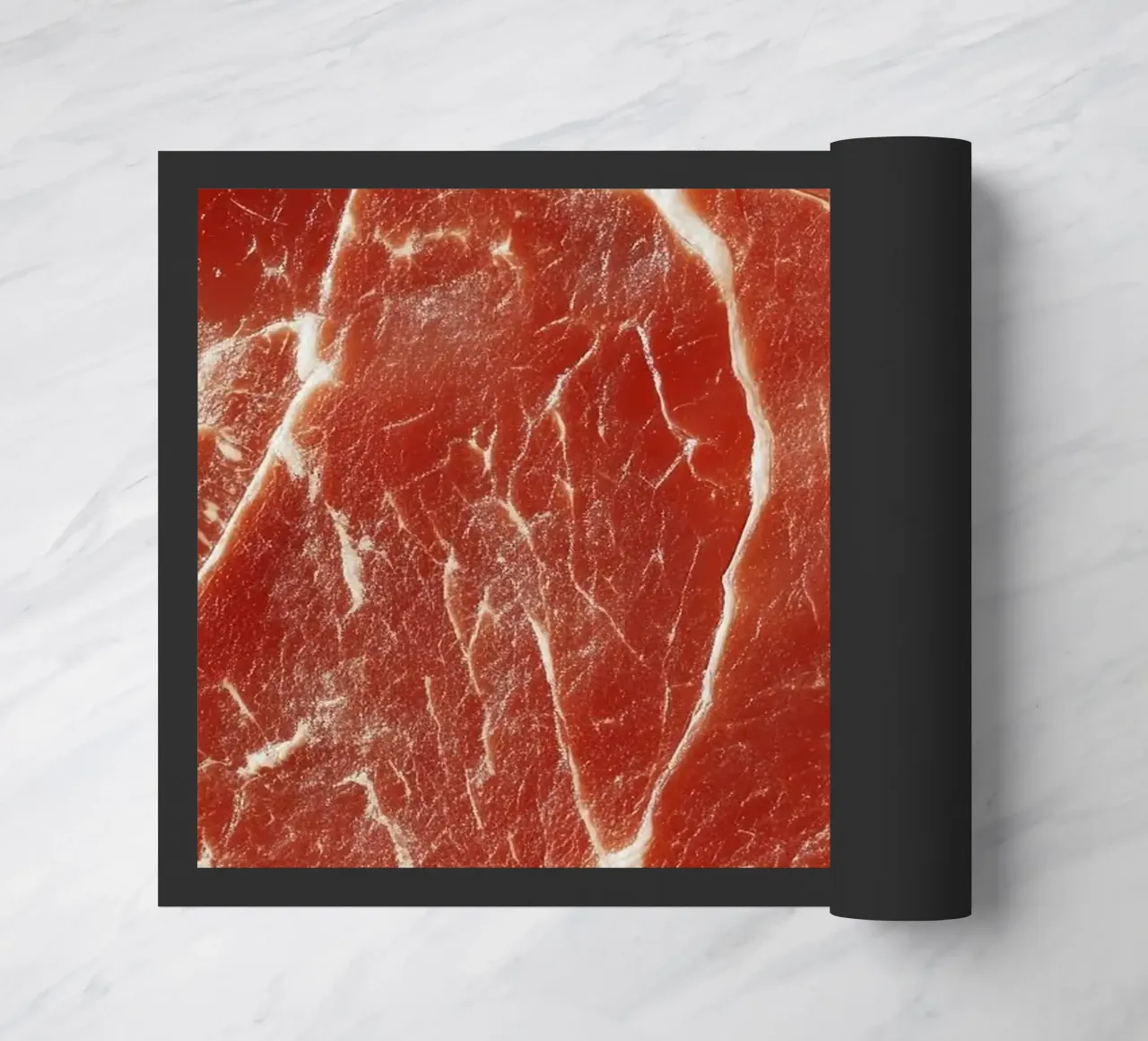 raw beef doormat by Luke Yaeger