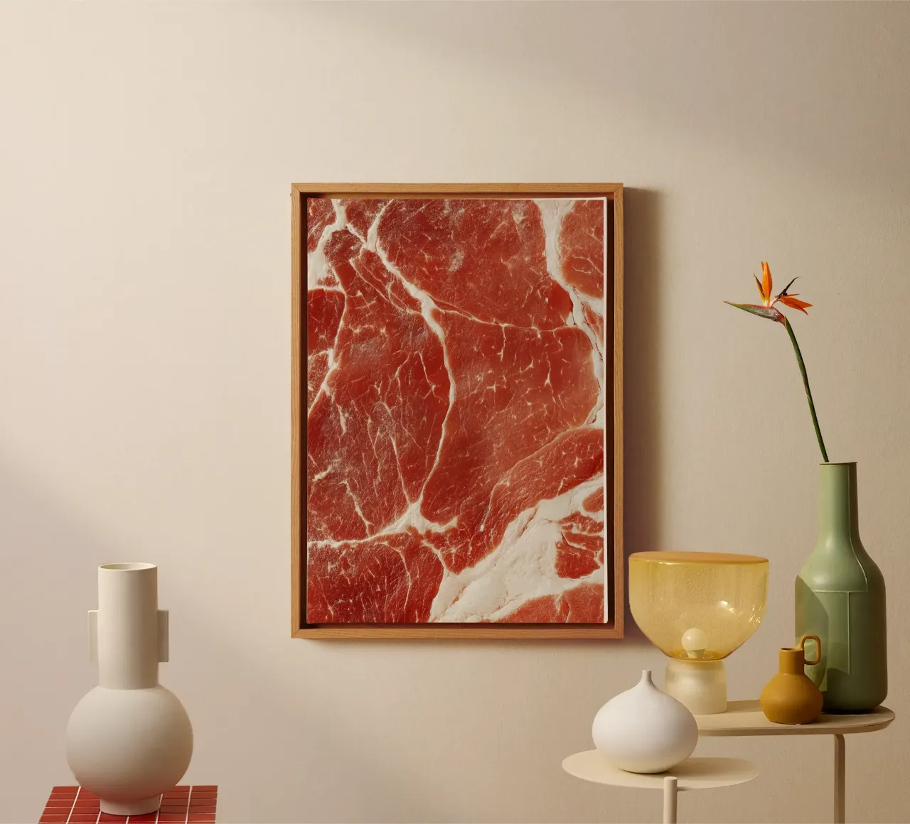 raw beef canvas by Luke Yaeger