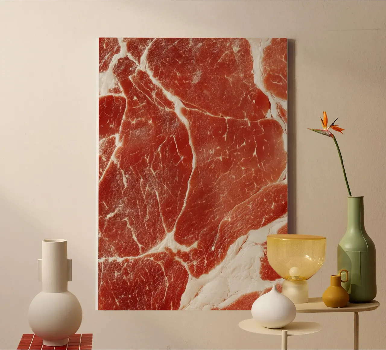 raw beef canvas by Luke Yaeger