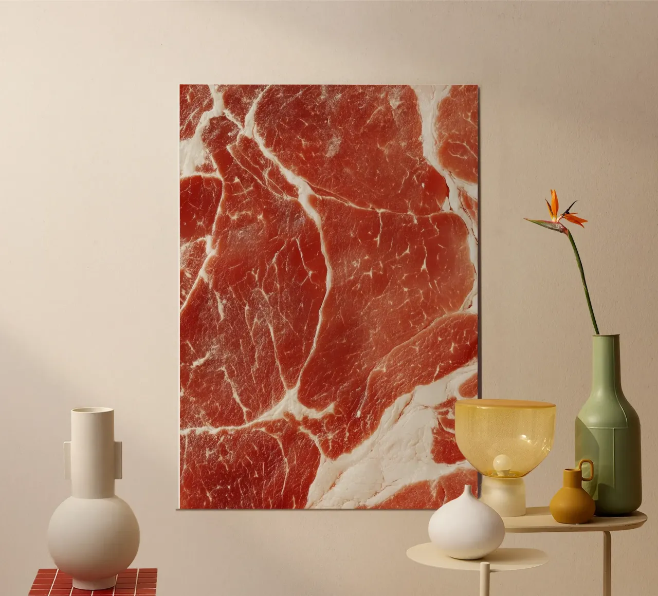 raw beef poster by Luke Yaeger