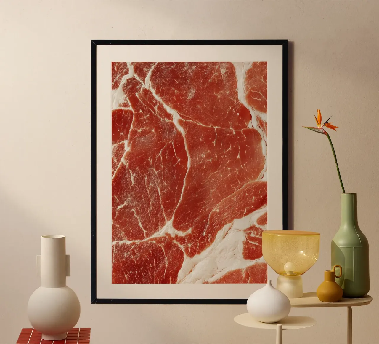 raw beef poster by Luke Yaeger