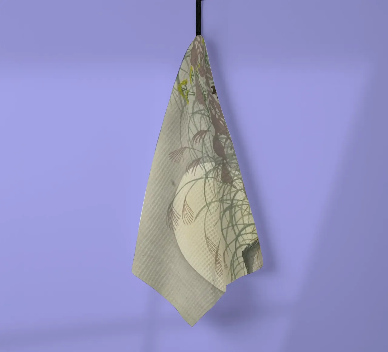 Shôson - Grasses at Full Moon tea towel by ARTOTHEK