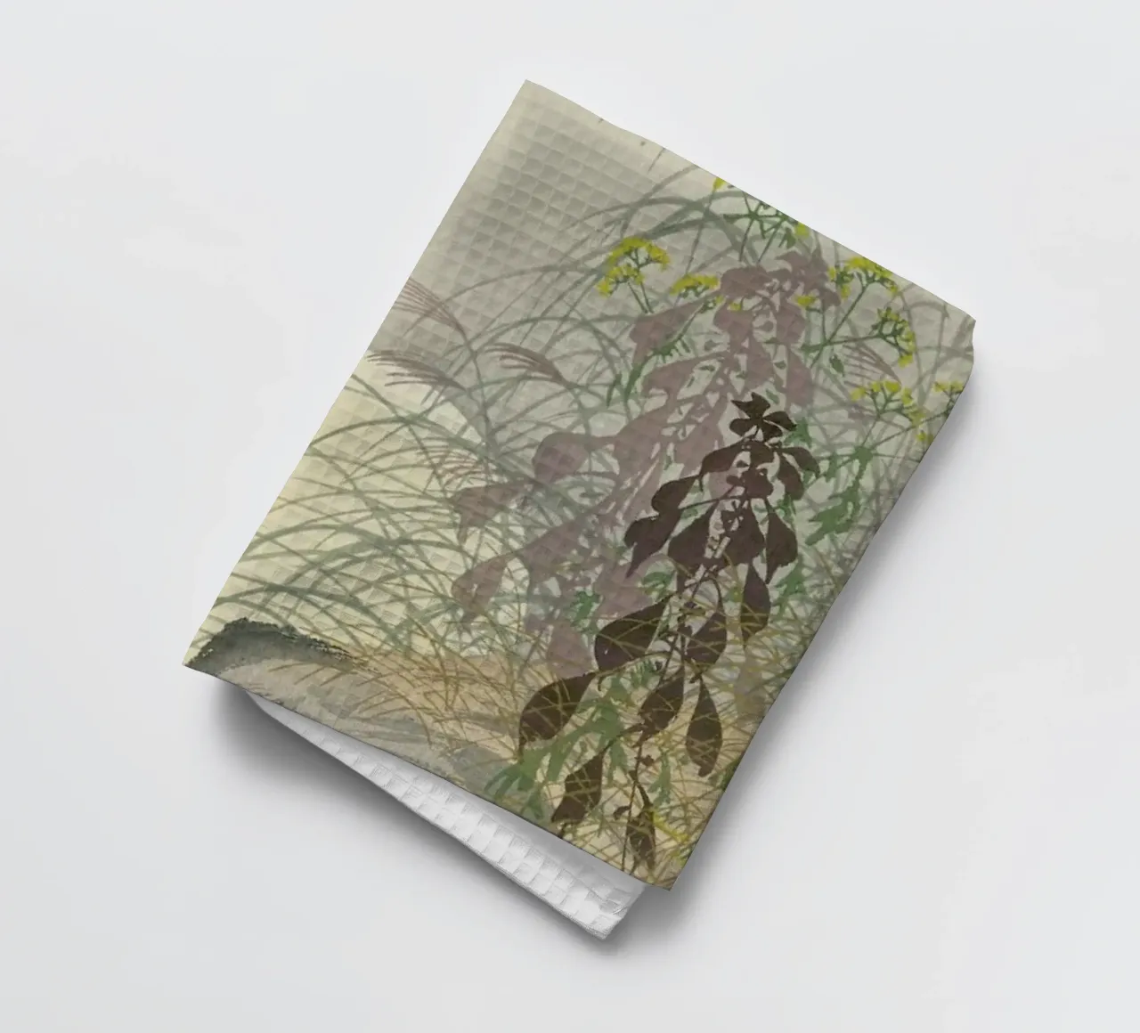Shôson - Grasses at Full Moon tea towel by ARTOTHEK