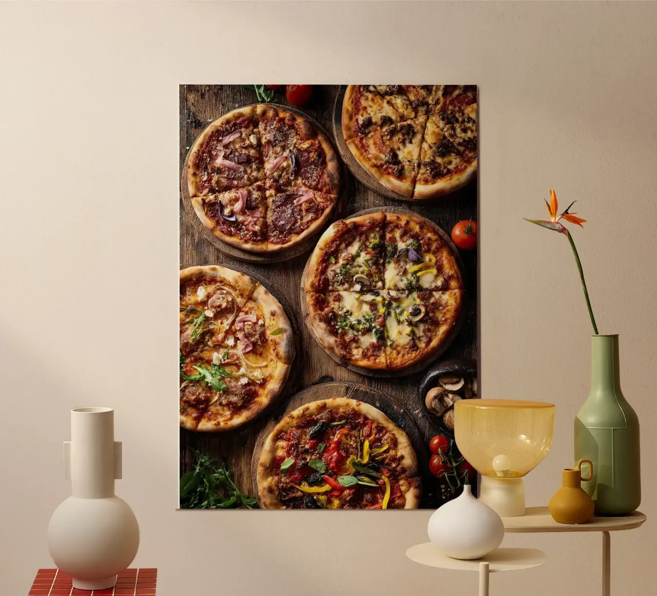 pizza alluminio dibond da Luke Yaeger