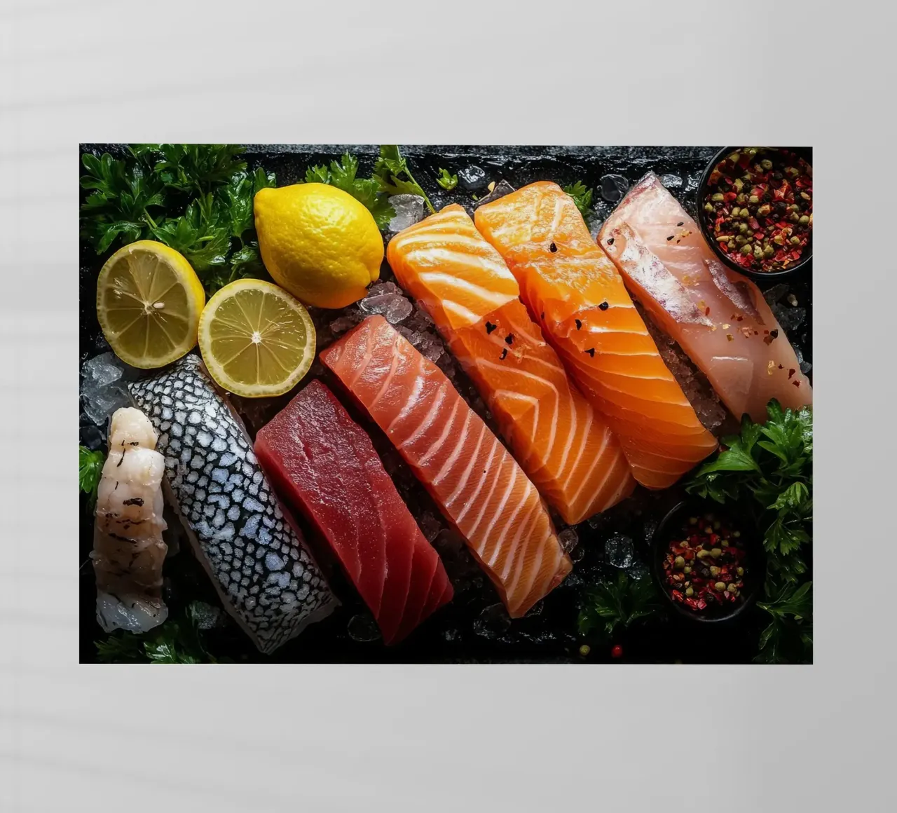 salmone limone pellicola backlit da Luke Yaeger