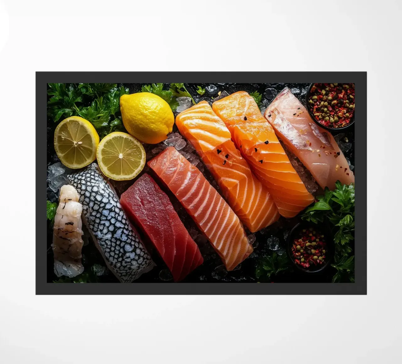 salmone limone zerbino da Luke Yaeger