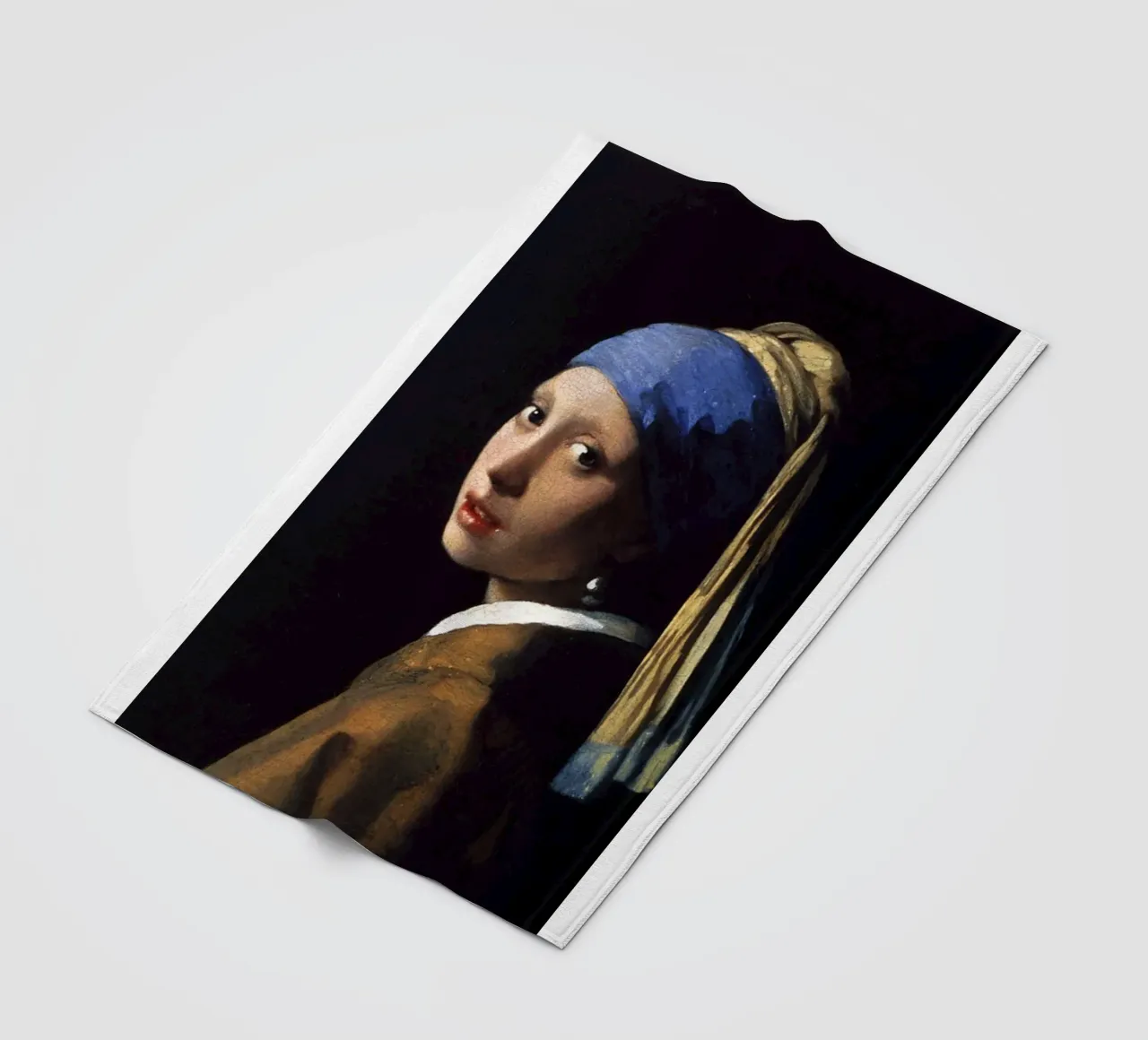 vermeer - girl with pearl earring fleece blanket by The Dinda