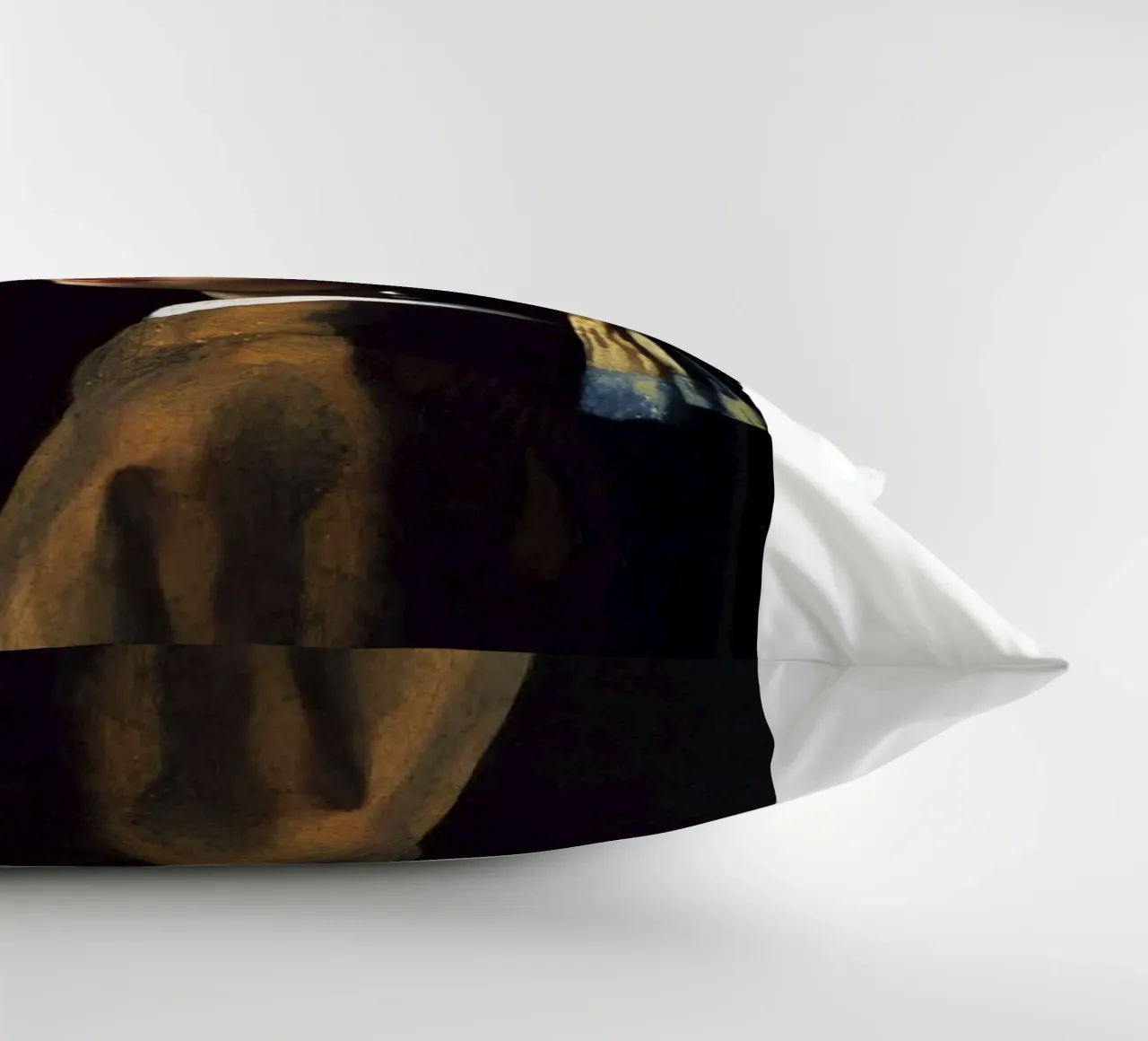 vermeer - girl with pearl earring decorative cushion by The Dinda