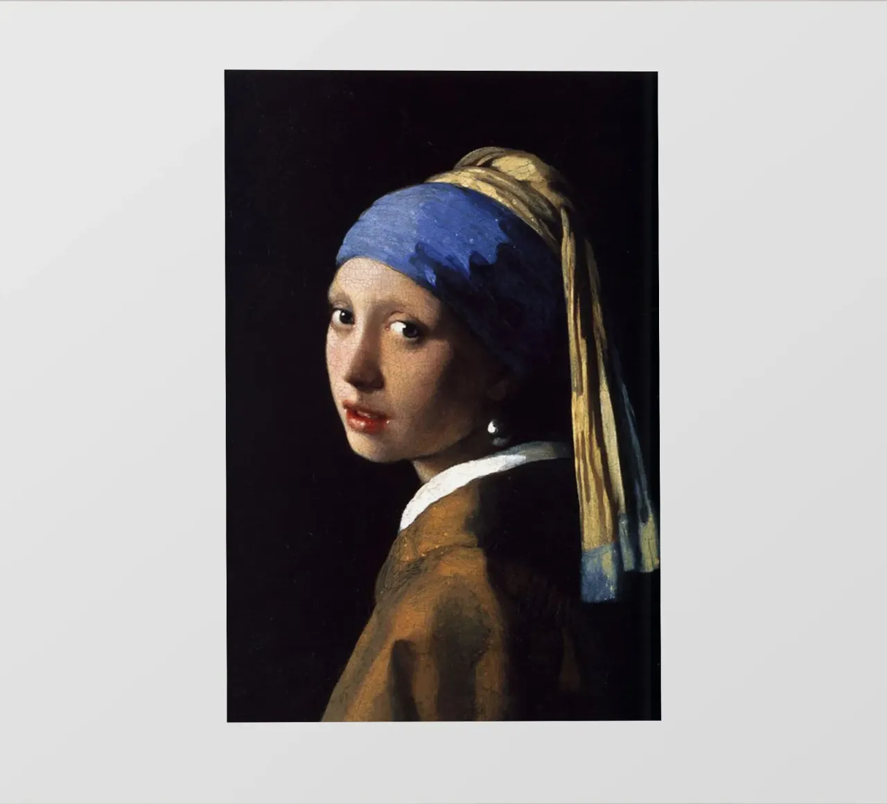 vermeer - ragazza con orecchino di perla pellicola backlit da The Dinda
