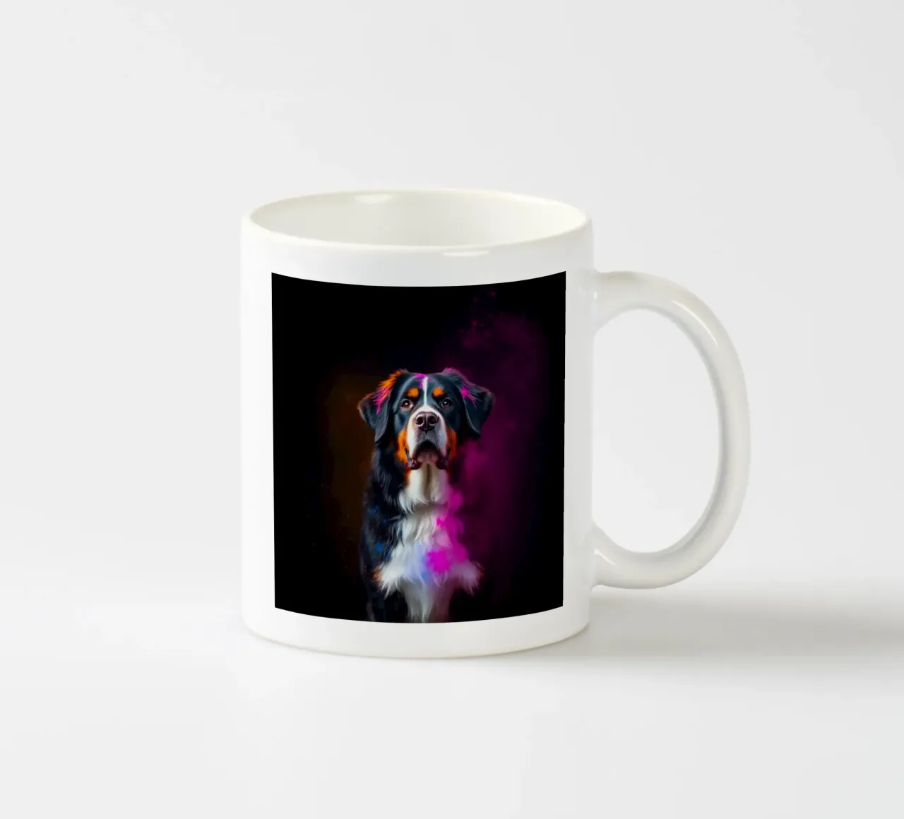 Le bouvier bernois coloré #200 mug en céramique de Yumis.Beargang.and.Me