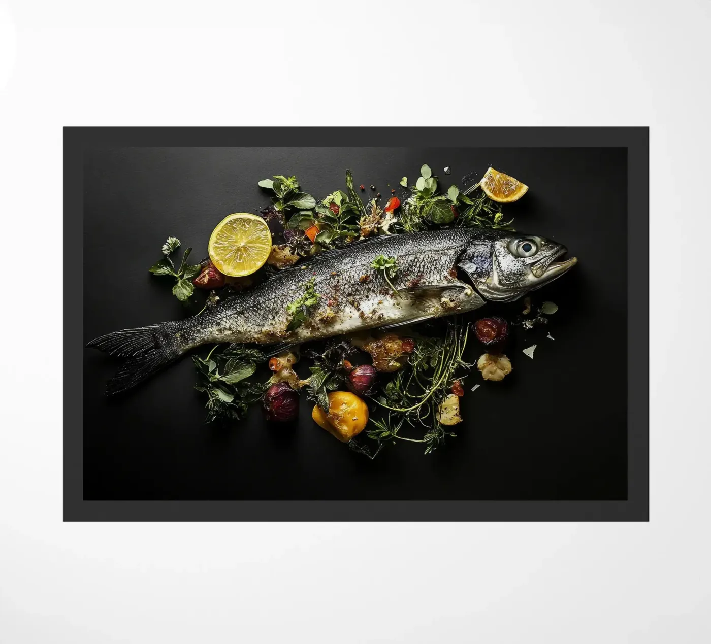 fish doormat by Luke Yaeger