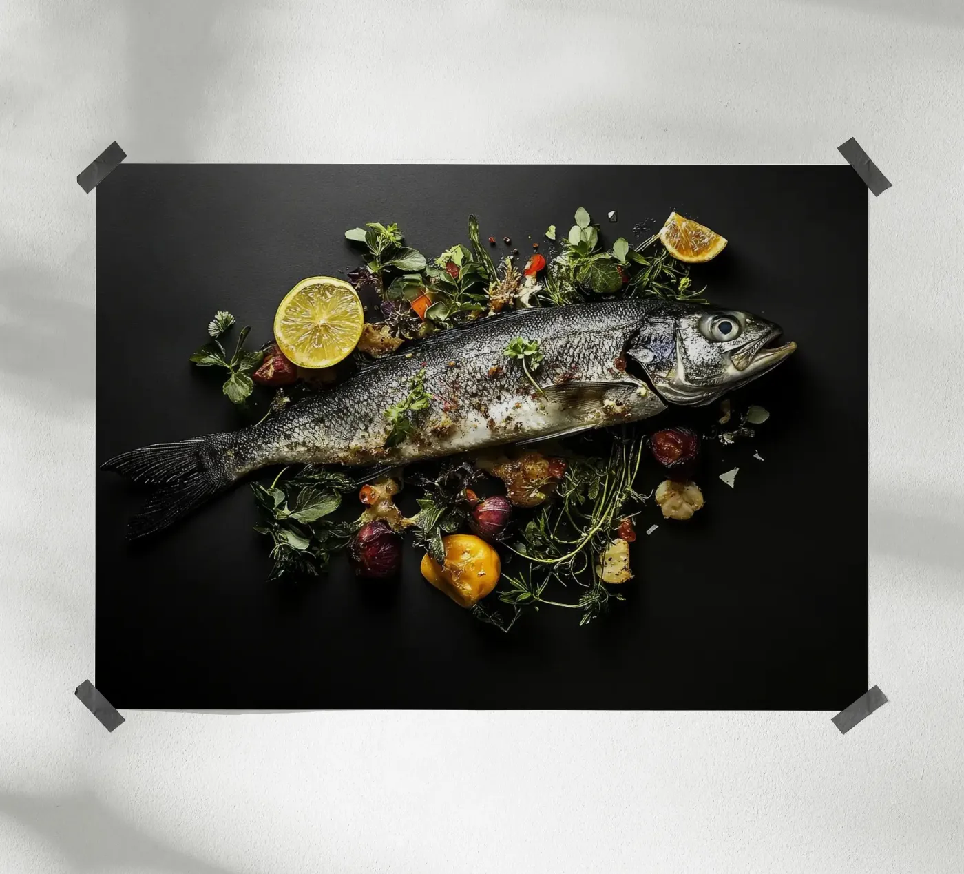 fish poster by Luke Yaeger