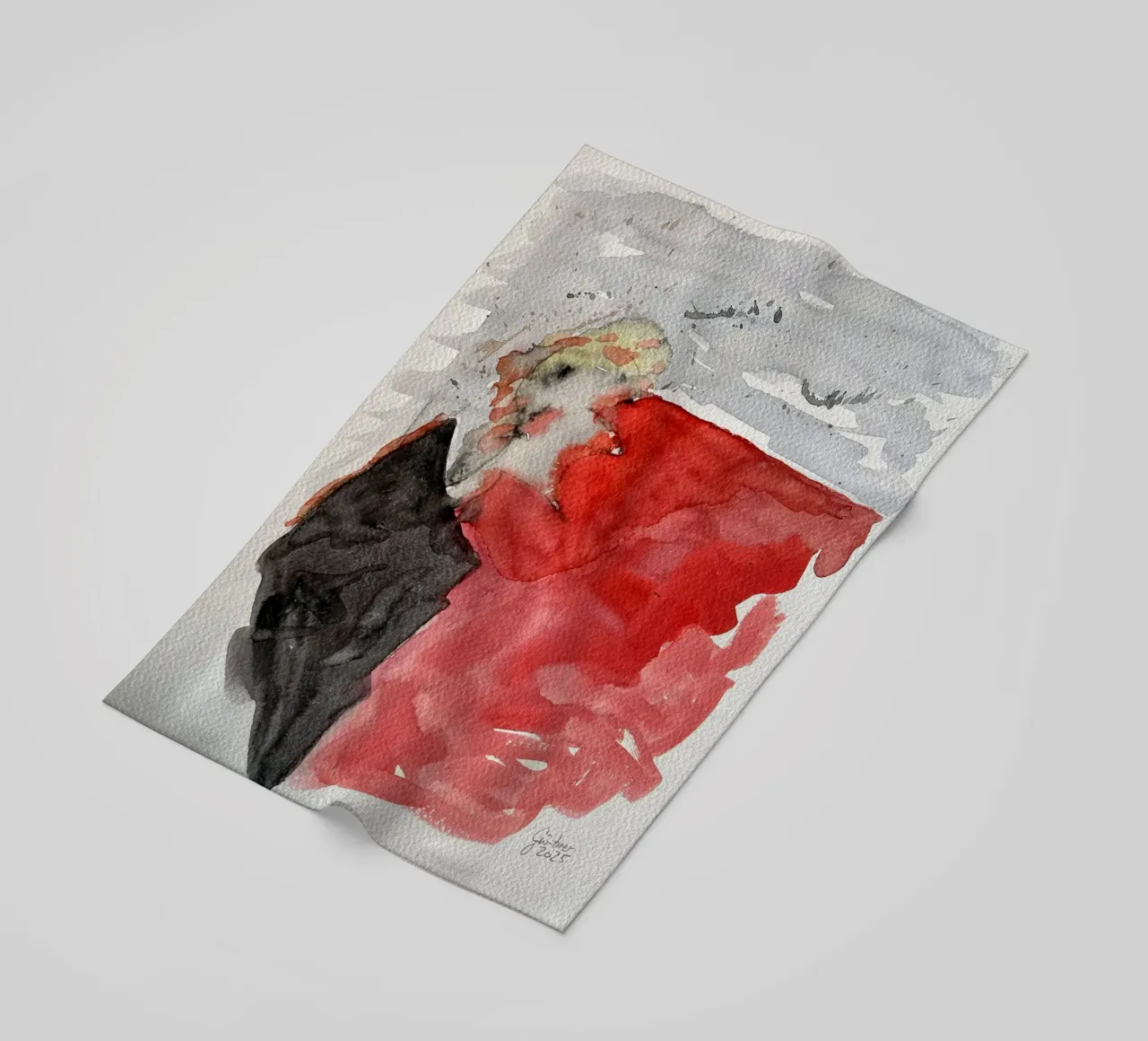 Cross section - A watercolour art print beach towel by Leonhard Guertner ART