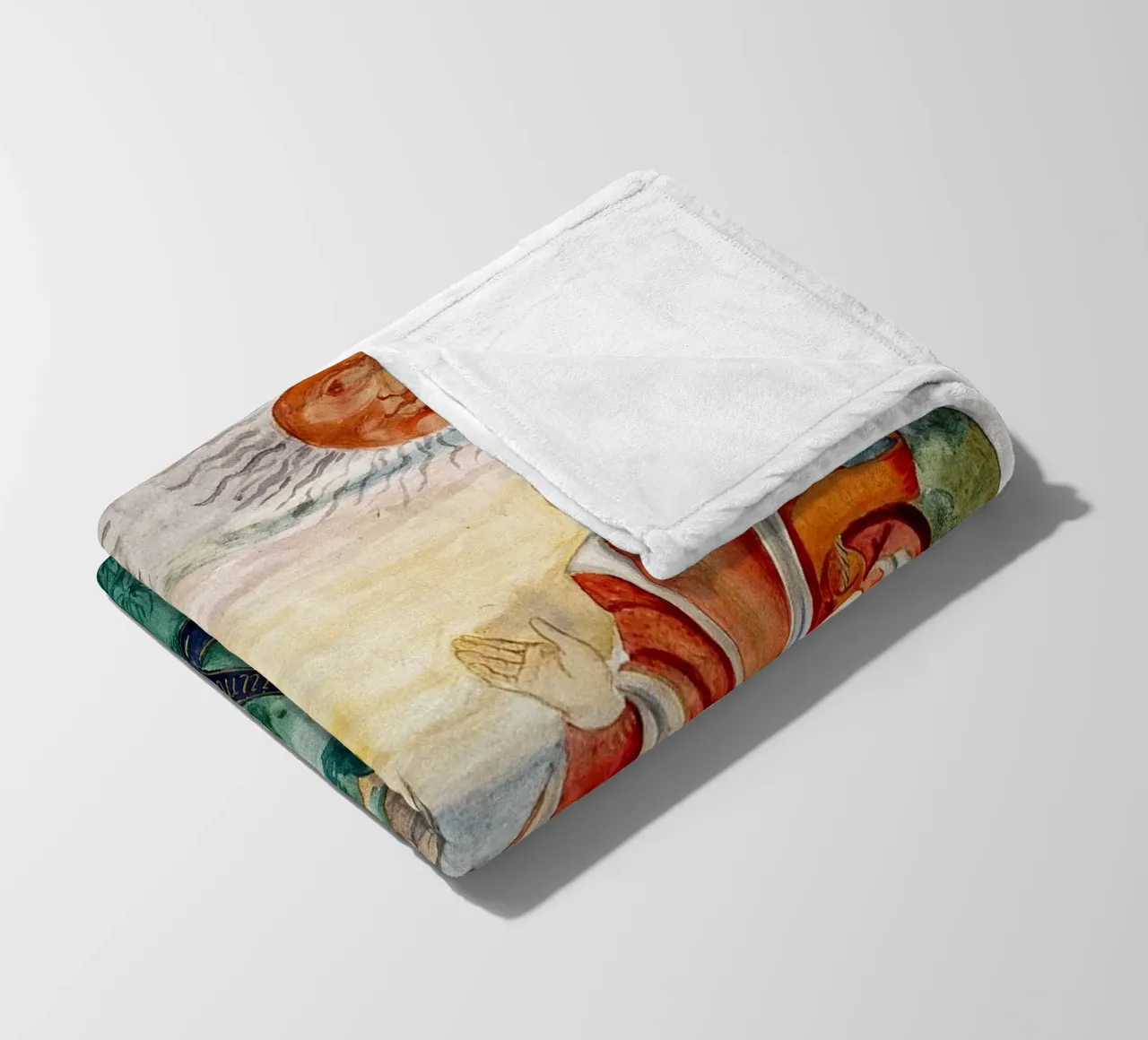 Hemelse vorsten: Maan Koningin & Zon Koning Kunst Print fleecedeken van Venus Art