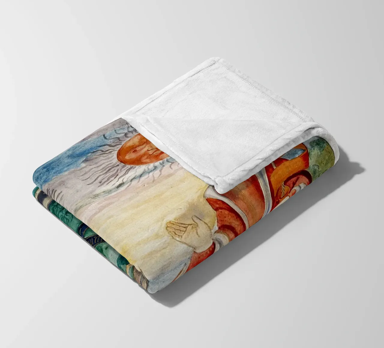 Hemelse vorsten: Maan Koningin & Zon Koning Kunst Print fleecedeken van Venus Art