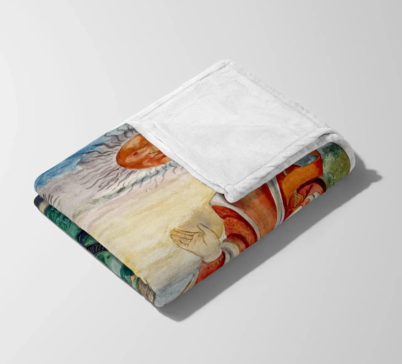 Hemelse vorsten: Maan Koningin & Zon Koning Kunst Print fleecedeken van Venus Art