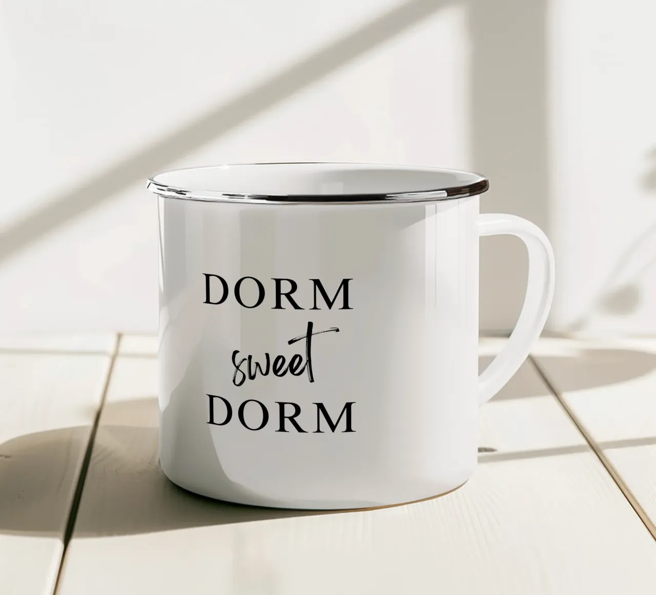 Dorm sweet Dorm tazza in smalto da typostudio