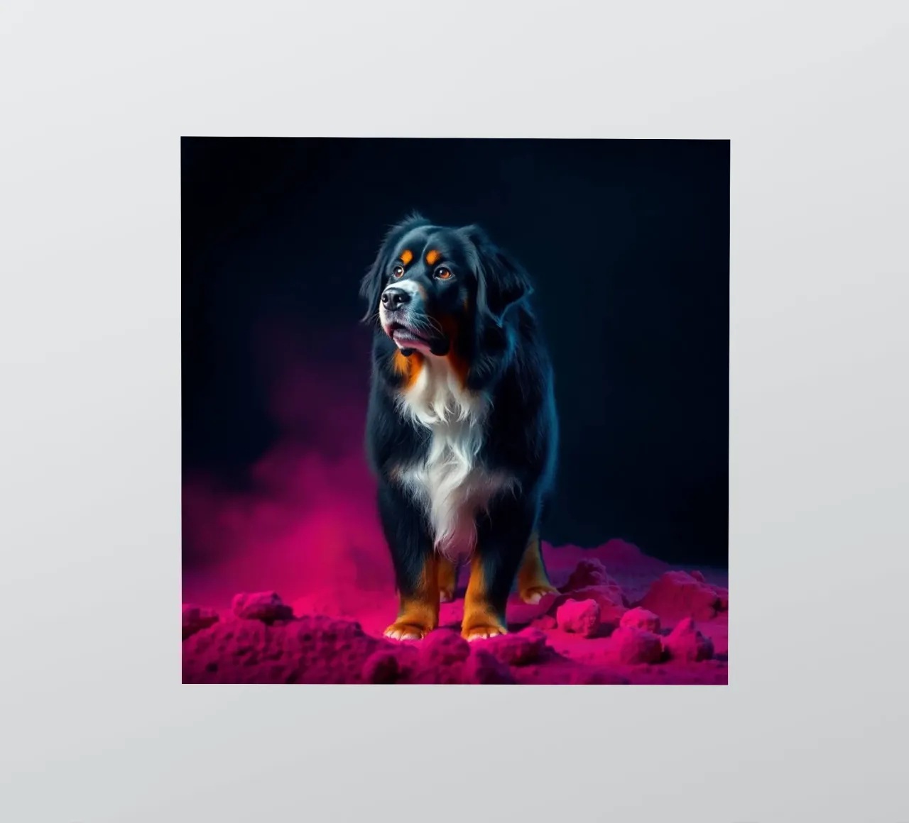 The colorful Bernese Mountain Dog #201 sticker by Yumis.Beargang.and.Me