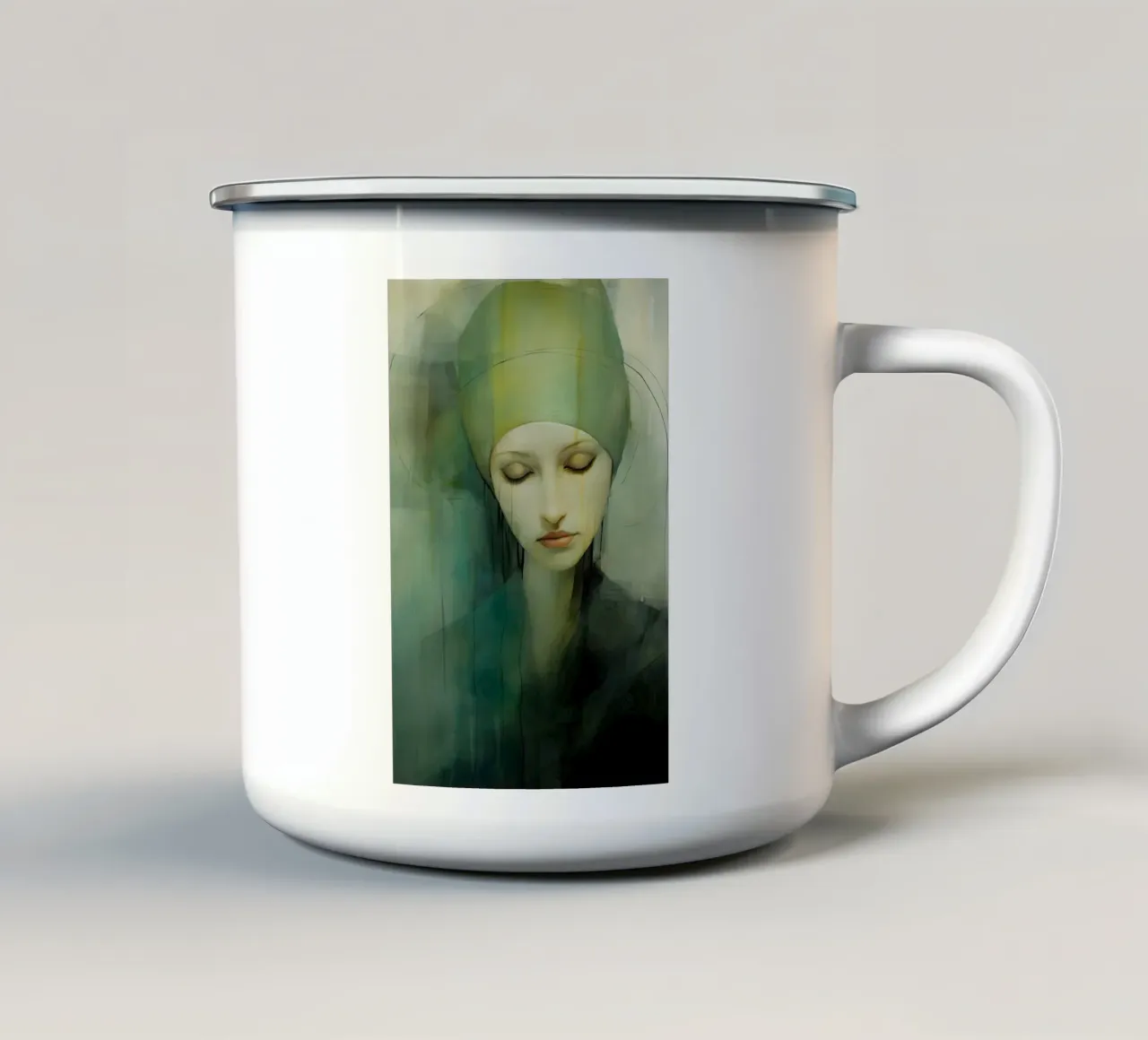 Modello astratto 7 tazza in smalto da Imagine