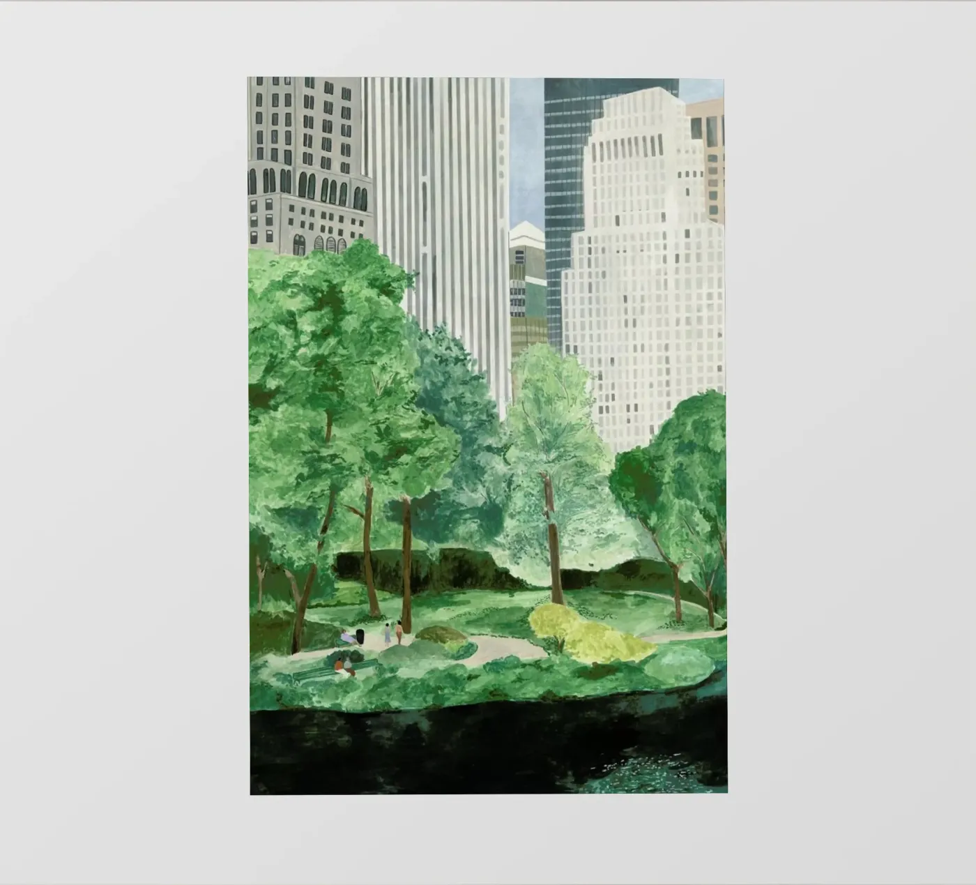Central Park pellicola backlit da Isabelle Vandeplassche