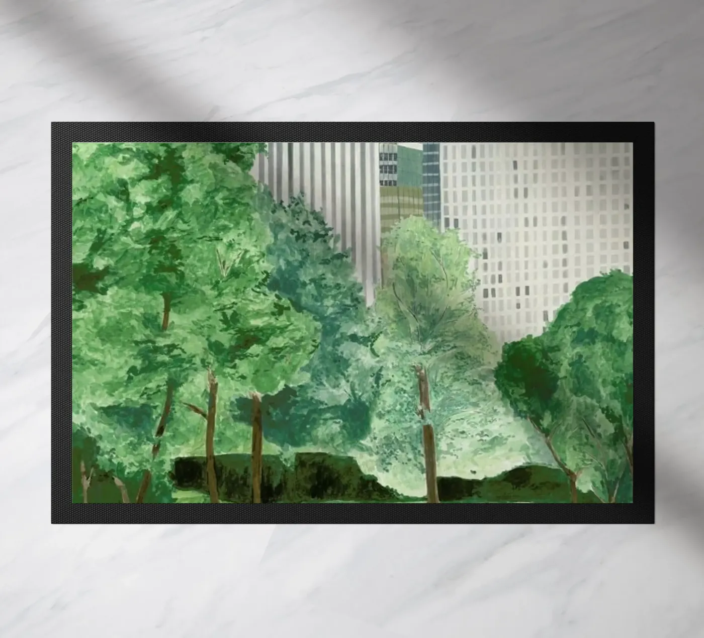 Central Park doormat by Isabelle Vandeplassche
