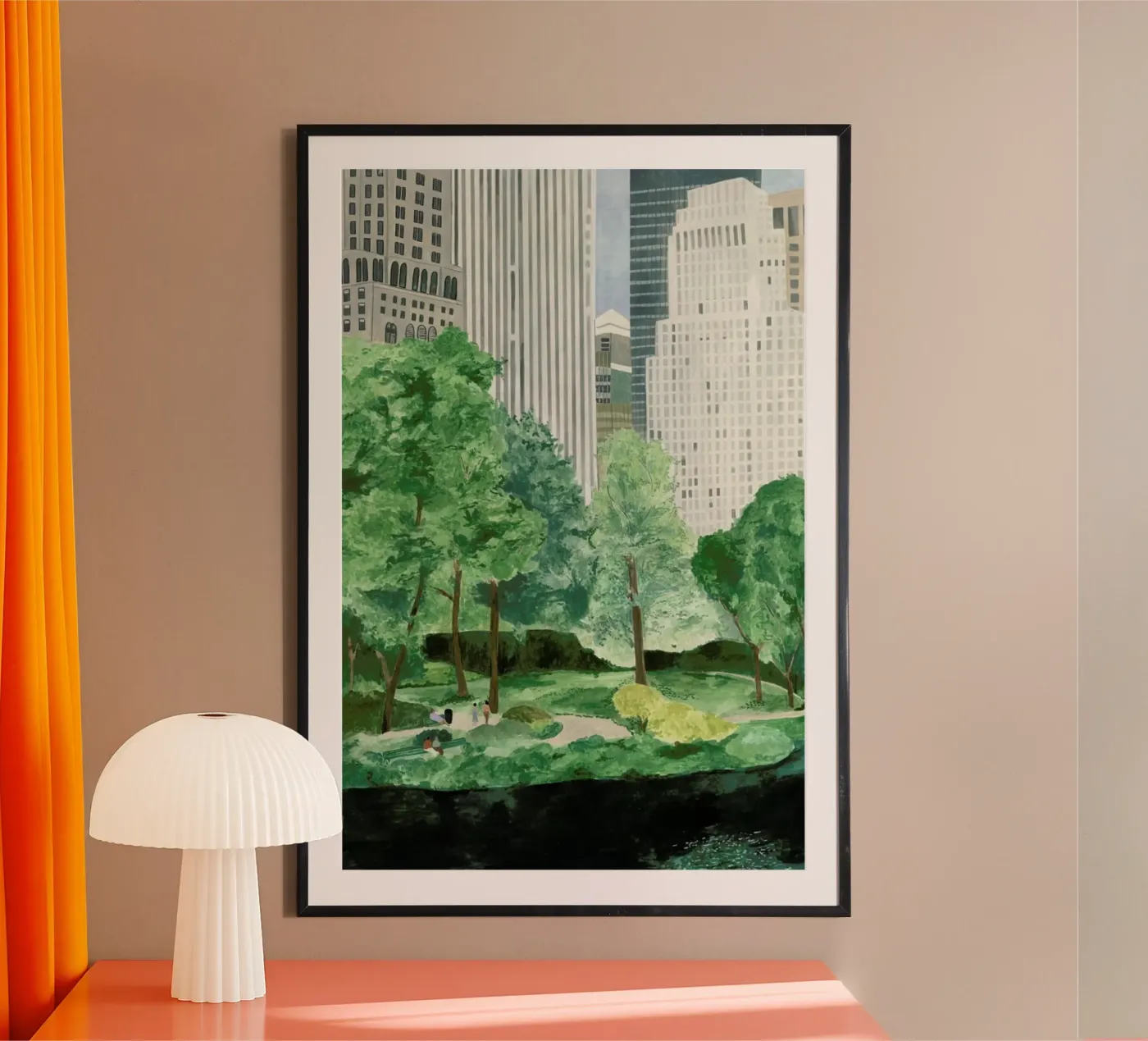 Central Park poster by Isabelle Vandeplassche